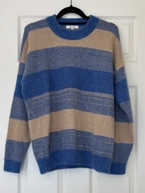 Madewell Space Dyed Otis Alpaca and Wool Blend Pullover Sweater